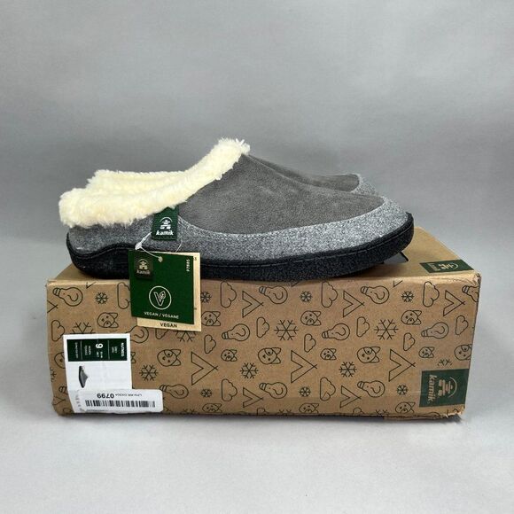 Kamik Women's Size 9 Nutmeg Gray Slippers - Picture 1 of 9